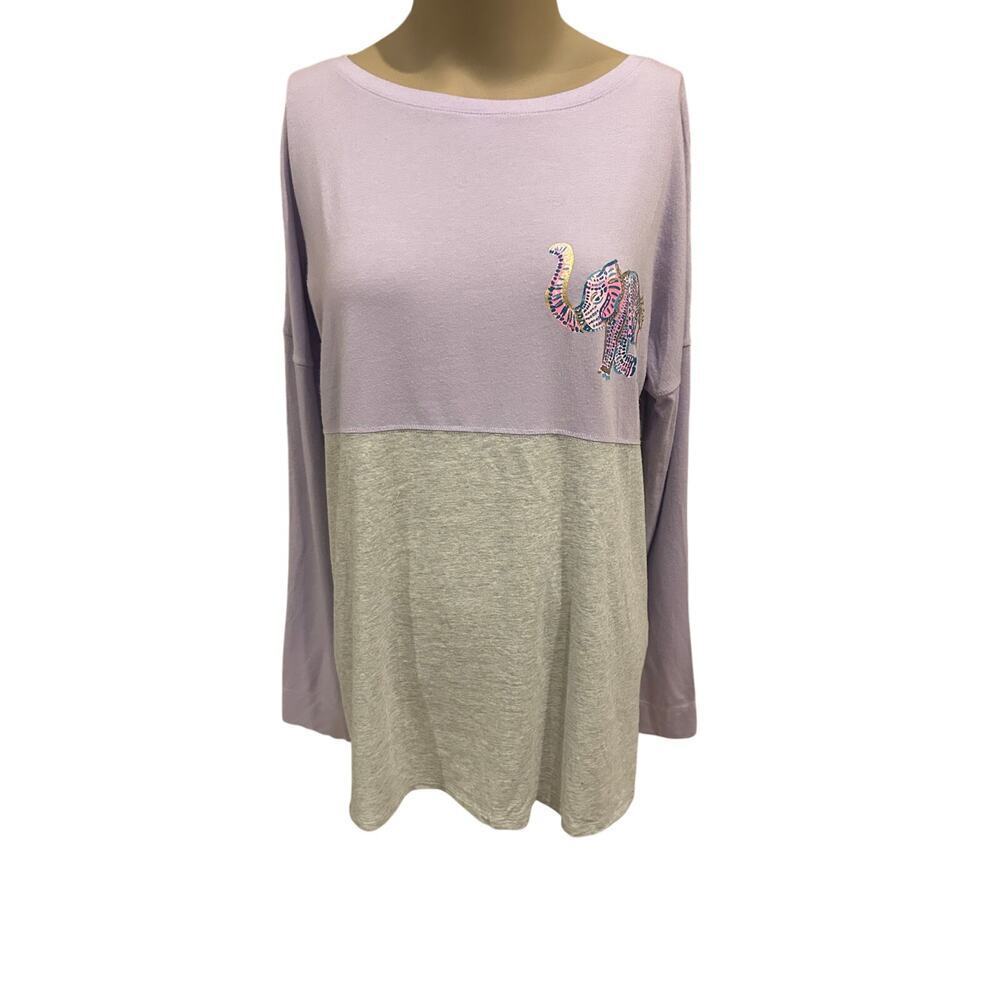 Lilly Pulitzer Women's Finn Tshirt Long Sleeve Size Small